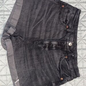 Black Denim Shorts American Eagle